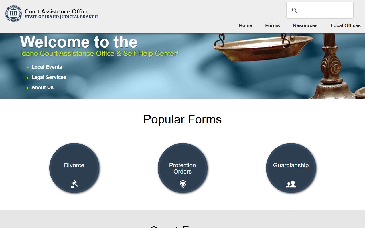 Jerome County District Court Idaho self-help forms
